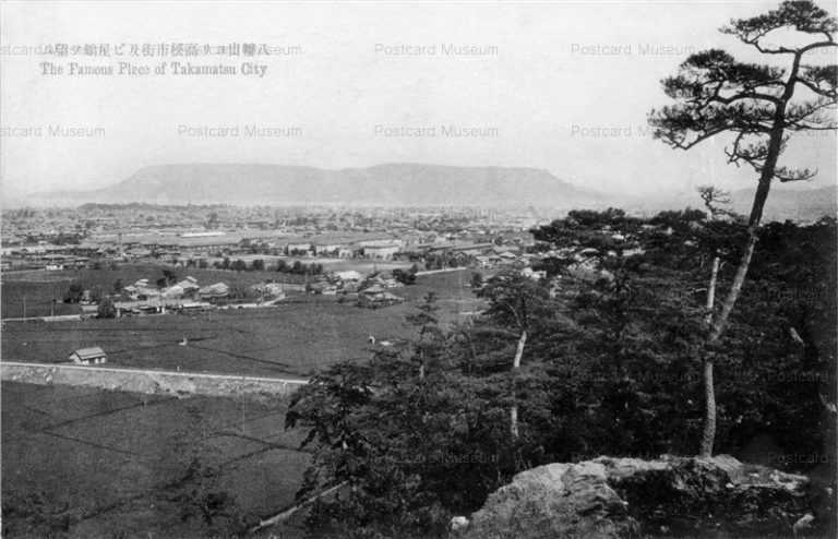 xk588-Hachimansan Takamatsu 八幡山ヨリ高松市街及ビ屋島ヲ望ム