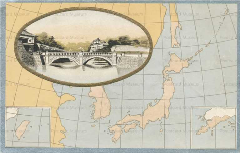 ck200-皇居 日本地図