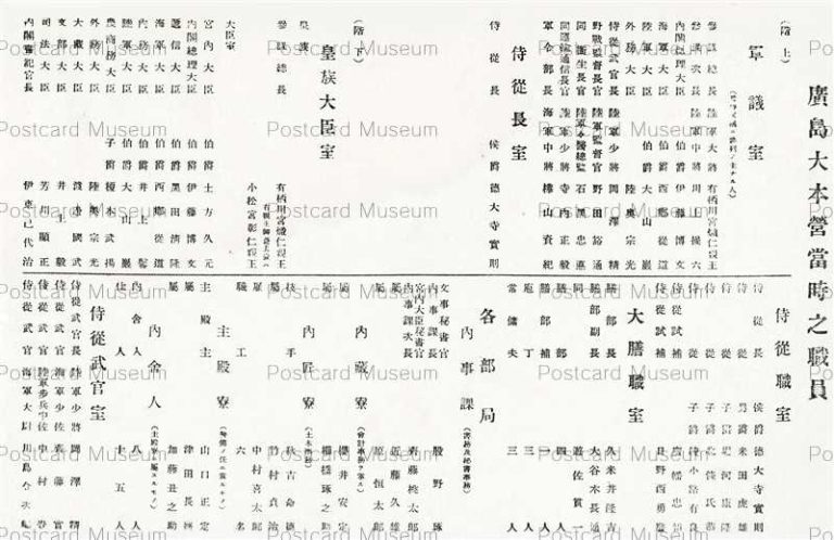 hi618-Hiroshima Daihonei 廣島大本營當時之職員