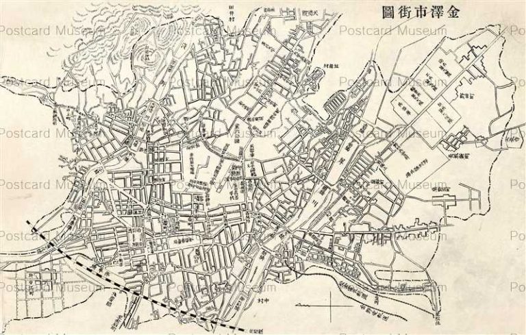 hiz695-Kanazawa City Map 金沢市街図