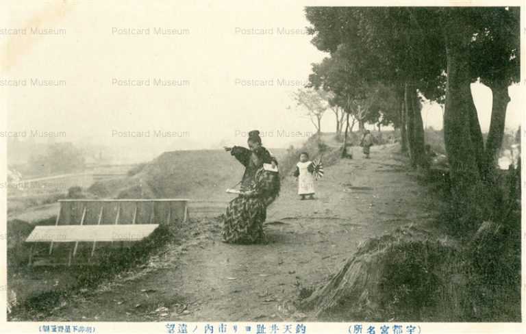 lt210-Tsuritenjoato Utsunomiya 釣天井跡ヨリ市内ノ遠望 宇都宮名所