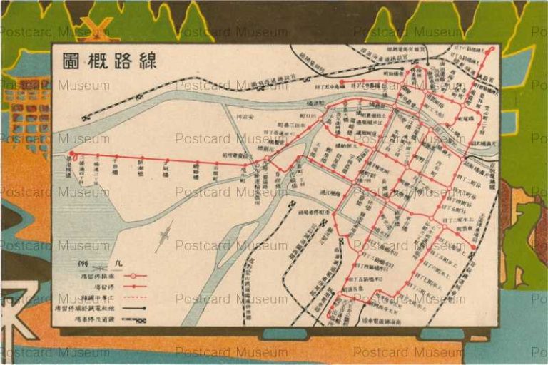 ouc003-Map Osaka 路線概図 大阪