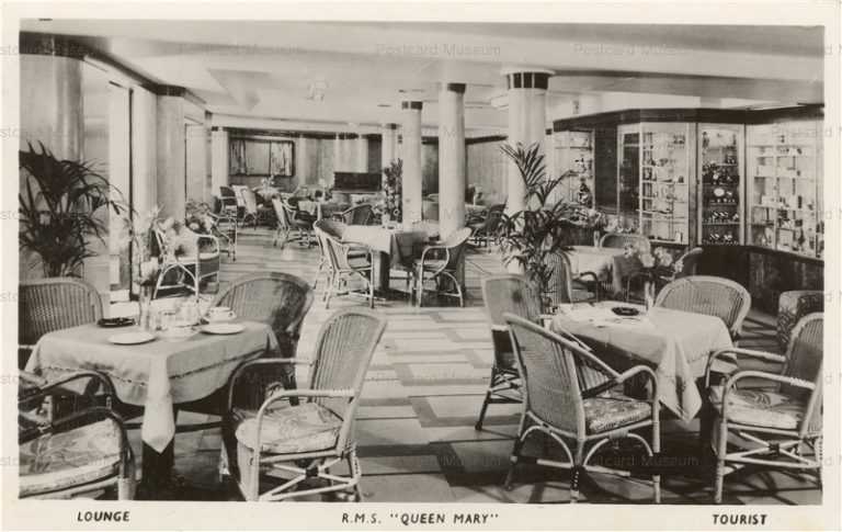 shi540-Interior View RMS Queen Mary Lounge Tourist