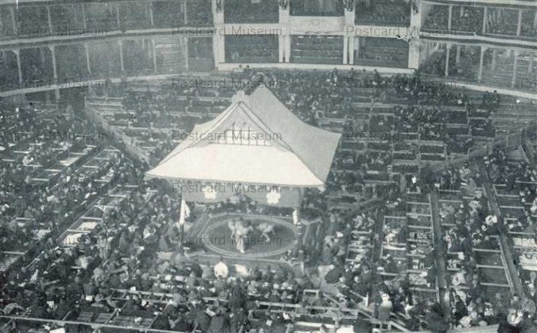 tkb690-Sumo Kokugikan 国技館内 土俵場 相撲風景俯瞰