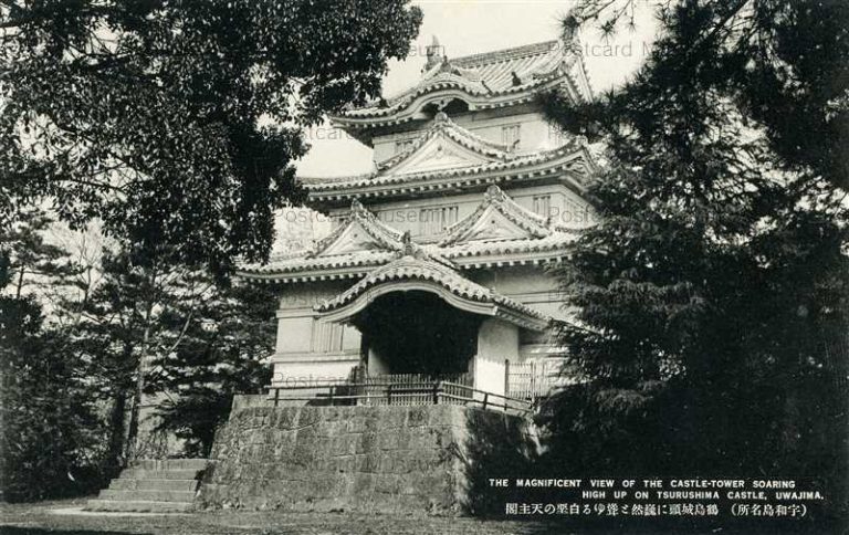 xe1415-Tsurushima castle Uwajima 鶴島城 天守閣 宇和島名所