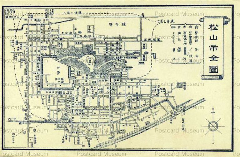 xe990-Map of Matsuyama 松山市全図
