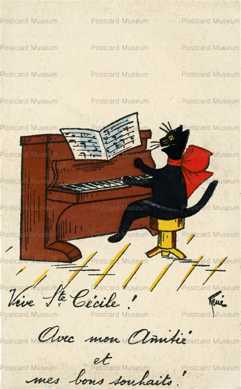 acc112-Rene Cat Play Piano
