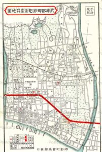 khb114-Mikage Map 武庫郡御影町 住吉村 魚崎村 地図