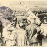 kib350-Suwayama Dai Kankanshiki Kobe 諏訪山より大観艦式 神戸 明治