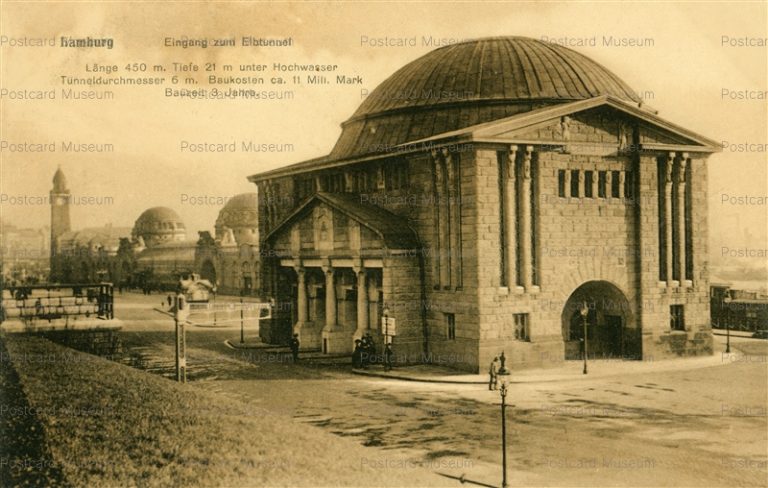 eug145-Hamburg Eingang zum Elbtunnel