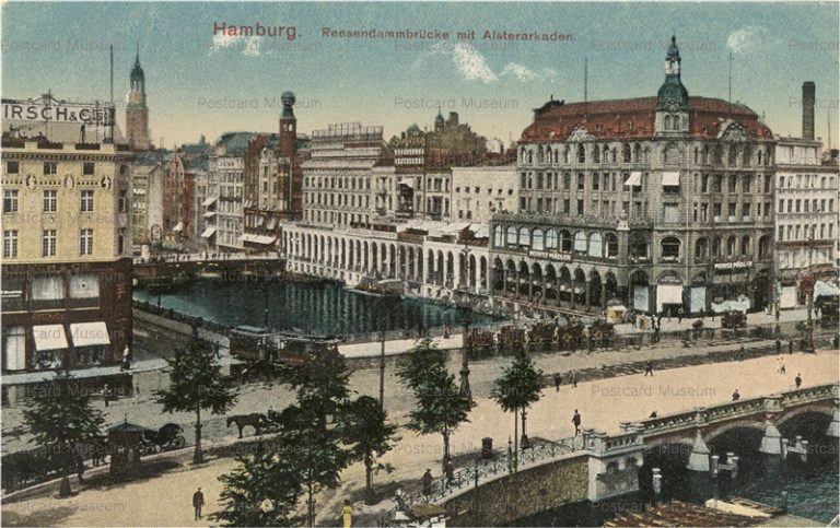 eug160-Hamburg Reesendammbrucke mit Alsterarkaden