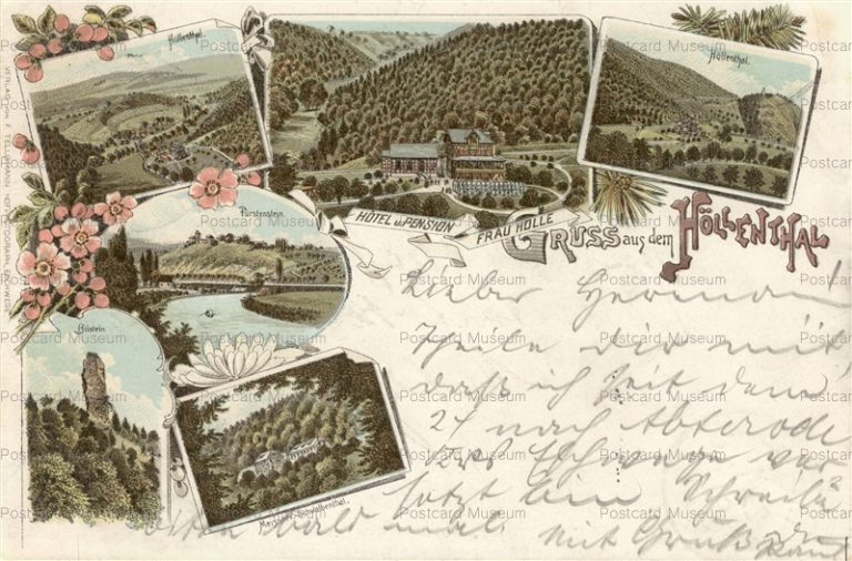 eug815-Gruss Hollenthal Hotel Pension Germany 1898