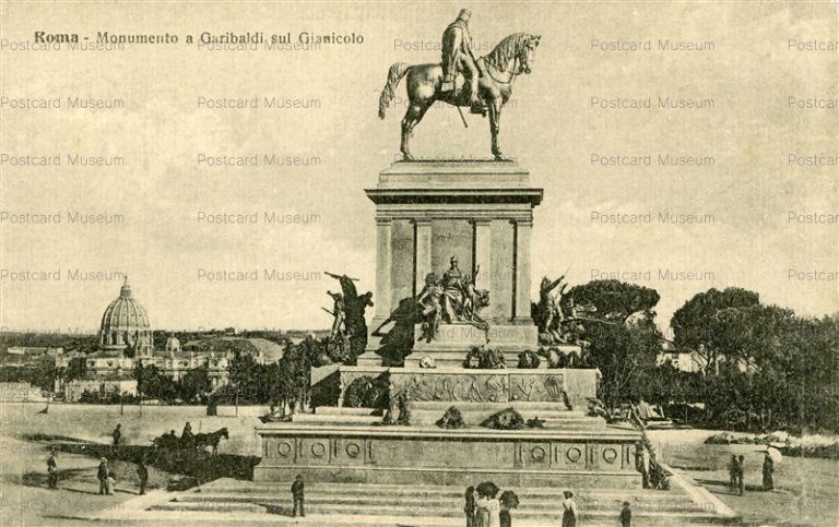 eui020-Rome Monumento a Garibaldi sul Gianicolo