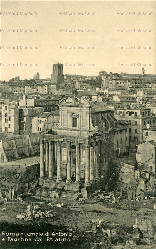 eui080-Roma Tempio di Antonio e Faustina dal Palatino
