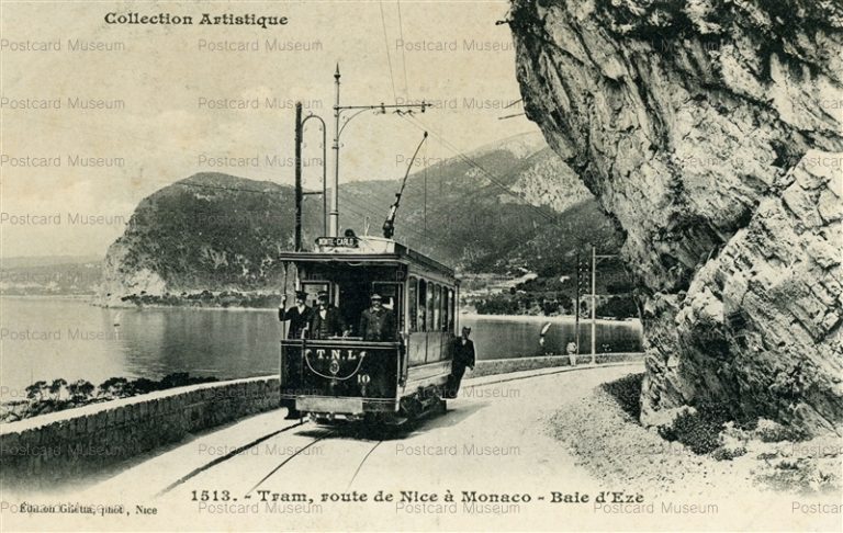 gf1370-1513 Tram,Route de Nice a Monaco Baie d'Eze