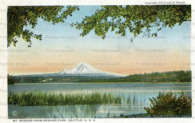 usa122-Mt.Rainier from Seward Park Seattle U.S.A.