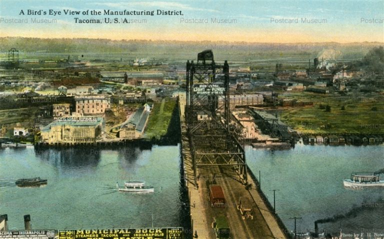 usa190-A Birds Eye View of the Manufacturing District Tacoma U.S.A.